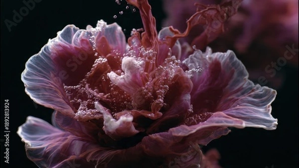 Obraz Floral Bloom with Bubbles