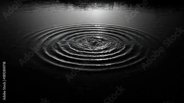 Obraz Ripples in Dark Water
