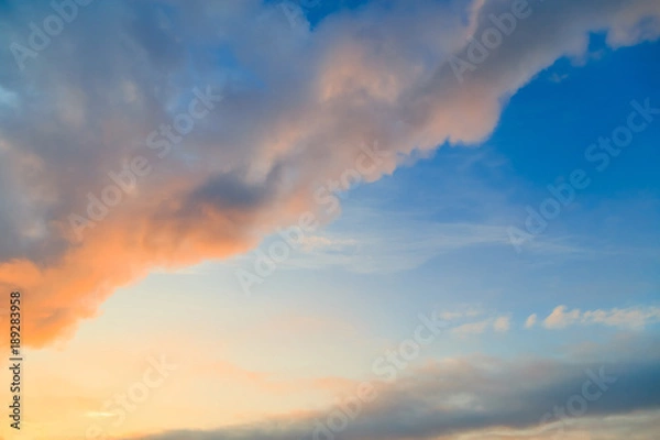 Fototapeta clouds in the sky at dawn