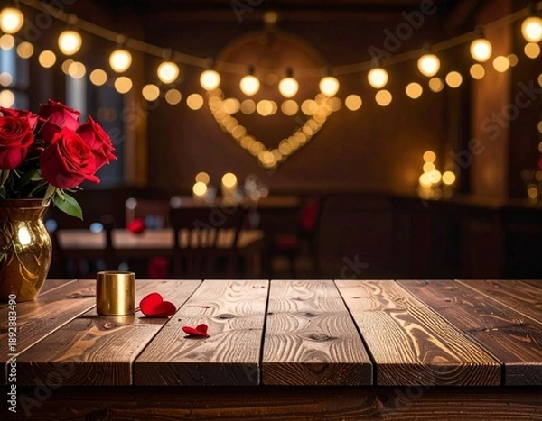 Obraz romantic dinner table