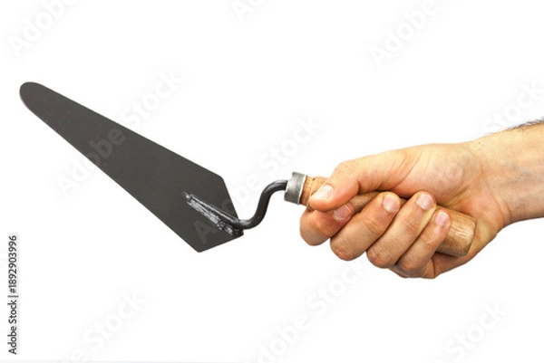 Obraz hand trowel with hand