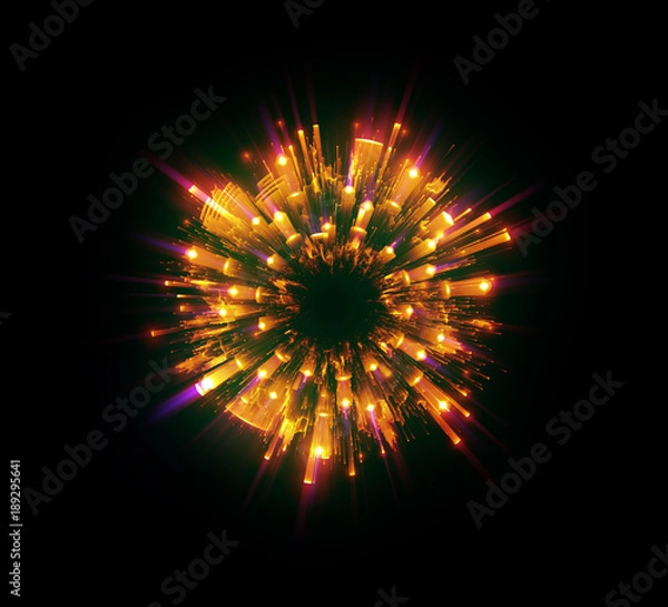 Fototapeta Abstract background. luminous swirling. Elegant glowing circle. Big data cloud. Light ring..Sparking particle. Space tunnel. Colorful ellipse. Glint sphere. Bright border. Magic portal. Energy ball. .