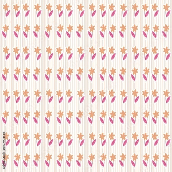 Fototapeta seamless pattern with flowers