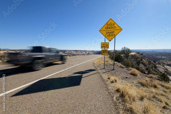 Fototapeta Steep Grades Sharp Curves