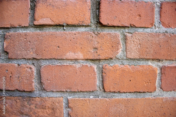 Obraz Old red brick wall texture background