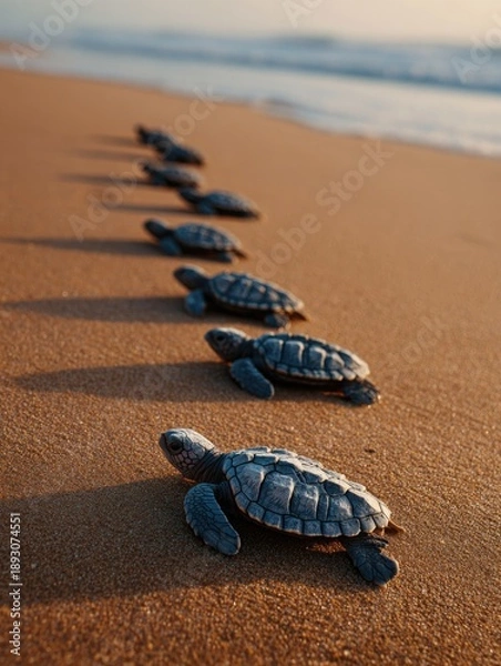 Obraz Turtle Trail at Sunset