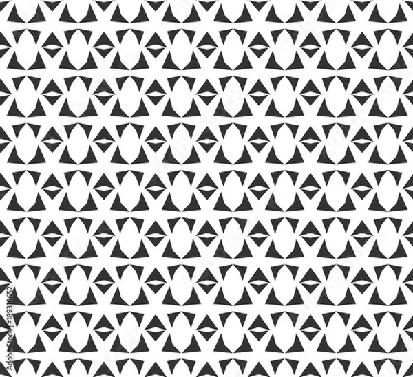 Fototapeta Abstract geometric Seamless pattern . Repeating geometric Black and white texture. geometric decoration