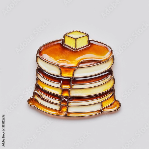 Obraz ホットケーキステンドグラスチャーム