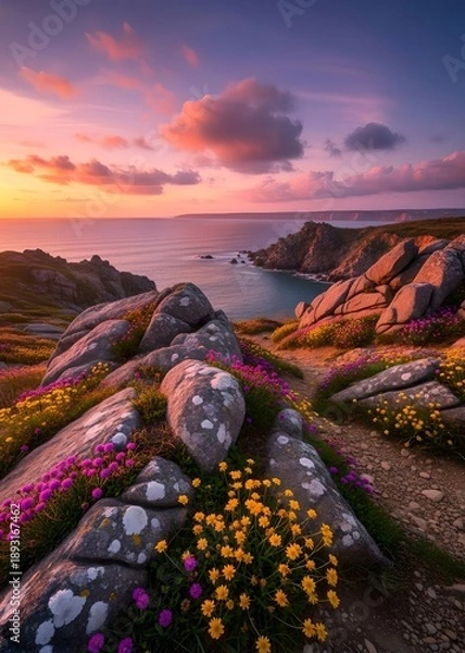 Obraz sunset over the river