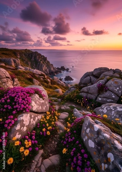 Obraz sunset over the river