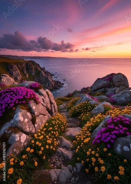 Obraz sunset over the river