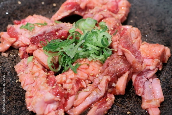 Obraz 黒毛和牛焼肉（中落ちカルビ）