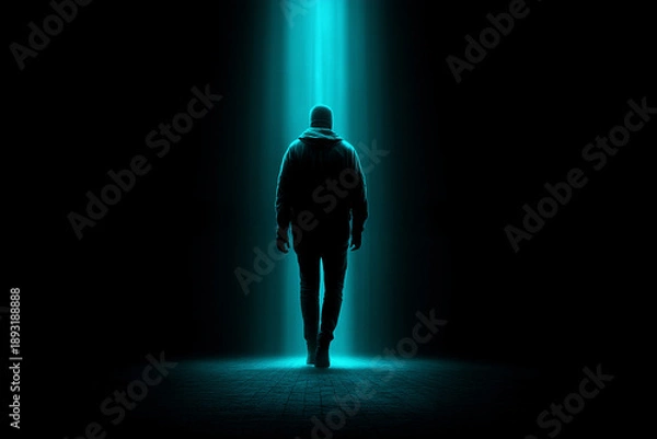 Obraz ジャケットを着た男性の後ろ姿