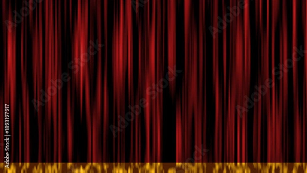 Obraz 赤い緞帳のイラスト