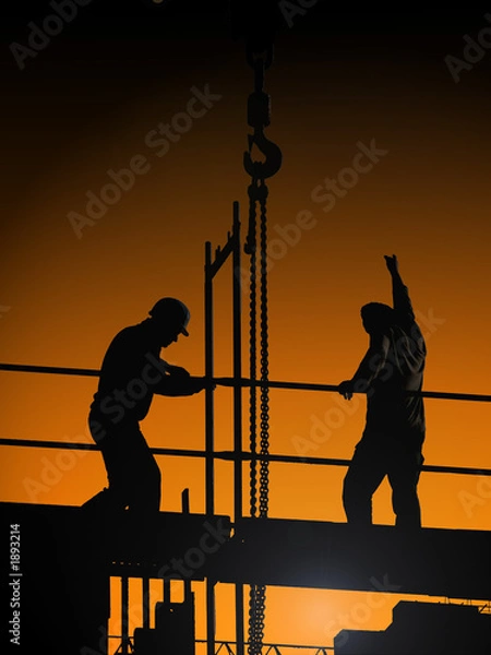 Fototapeta bauarbeiter