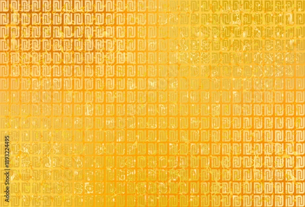 Obraz 「イスラエル・シェケル」版、世界通貨記号パターン入りの豪華な金色背景背素材