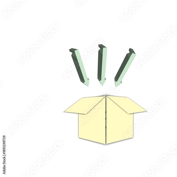 Obraz Ilustration a box 