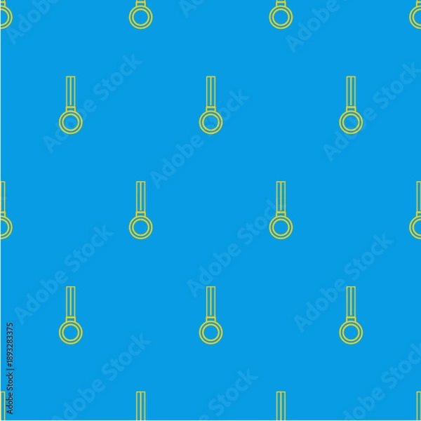 Obraz seamless pattern with gold medal on blue background