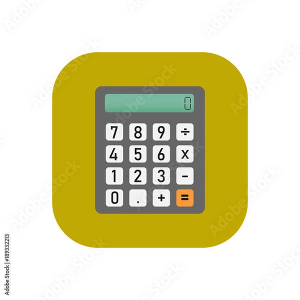 Obraz calculator for math icon