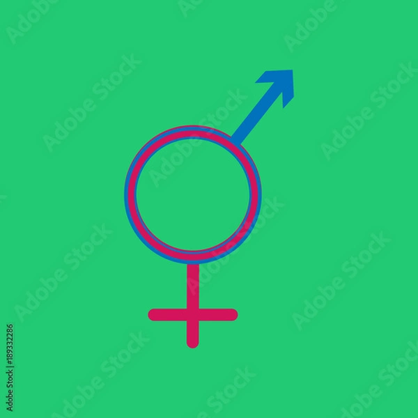 Obraz Male and female, man and woman united