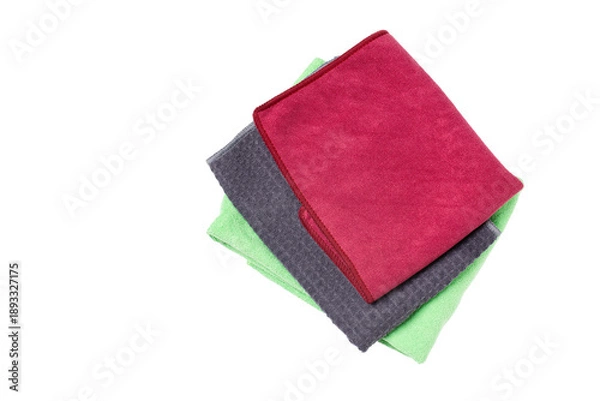 Obraz Microfiber cloth on white background.