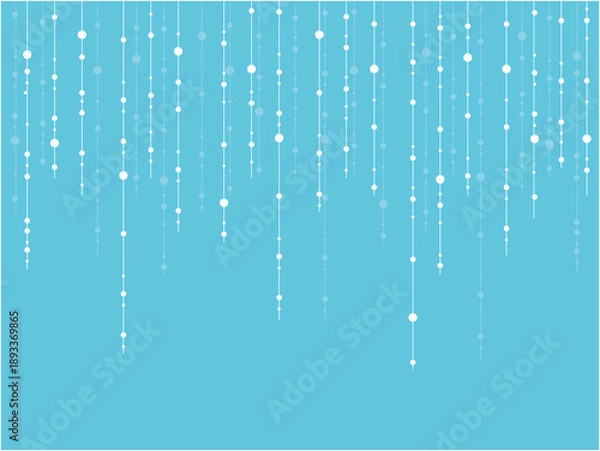 Obraz 水色の背景にきらめく雫とラインの抽象背景素材