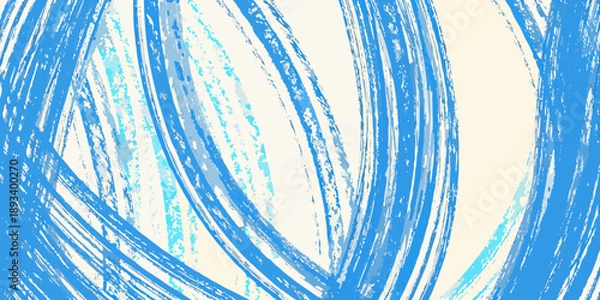 Obraz Abstract blue brushstrokes create a dynamic and textured background design