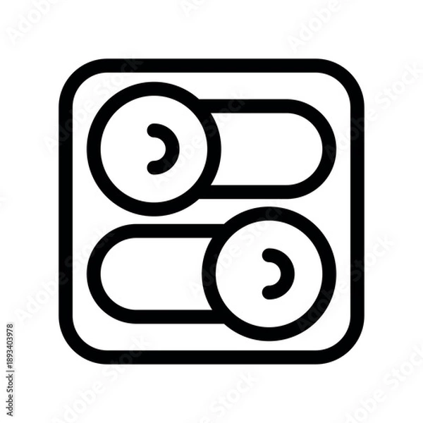 Obraz On and Off Toggle Switch Interface Icons