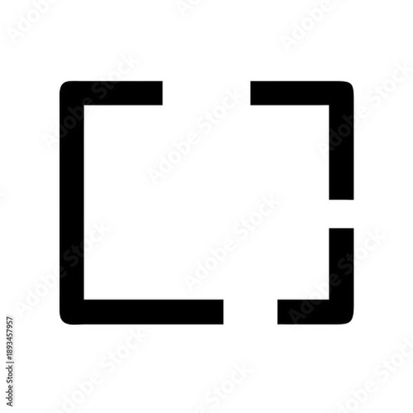 Fototapeta Code Block Icon Vector Illustration