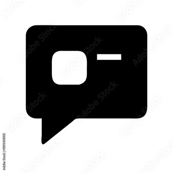 Fototapeta Comment Icon Vector Illustration