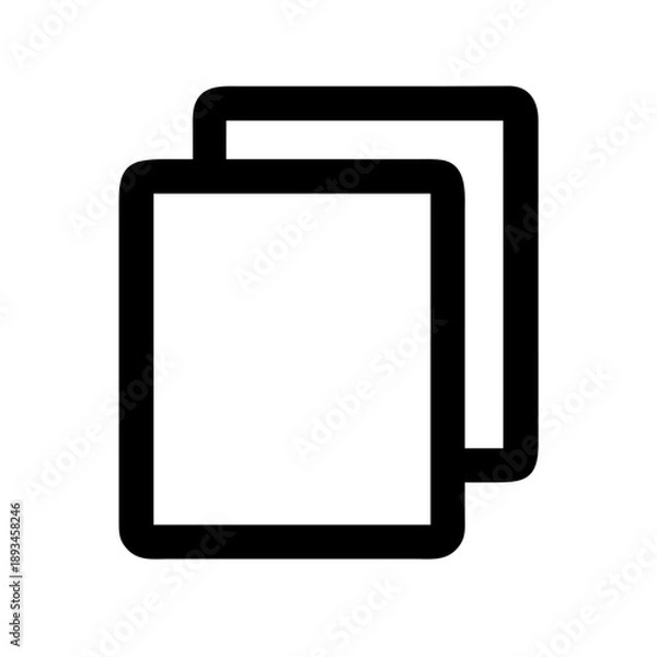 Fototapeta Copy Icon Vector Illustration