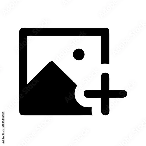 Fototapeta Image Plus Icon Vector Illustration