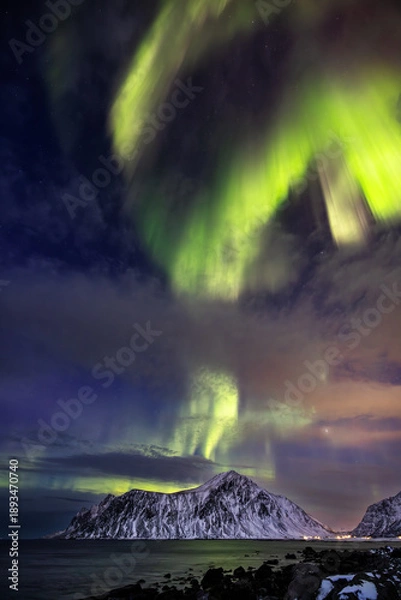 Obraz Lofoten with auroras