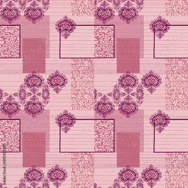 Fototapeta seamless pattern with flowers