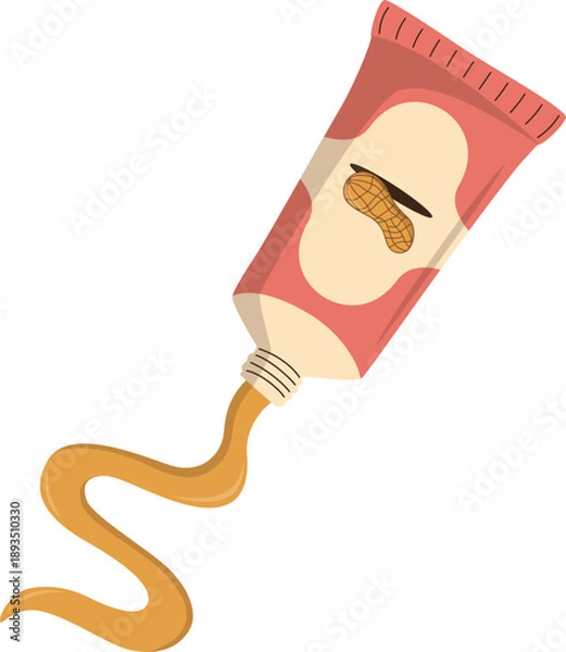 Obraz Squeezed Peanut Butter Tube