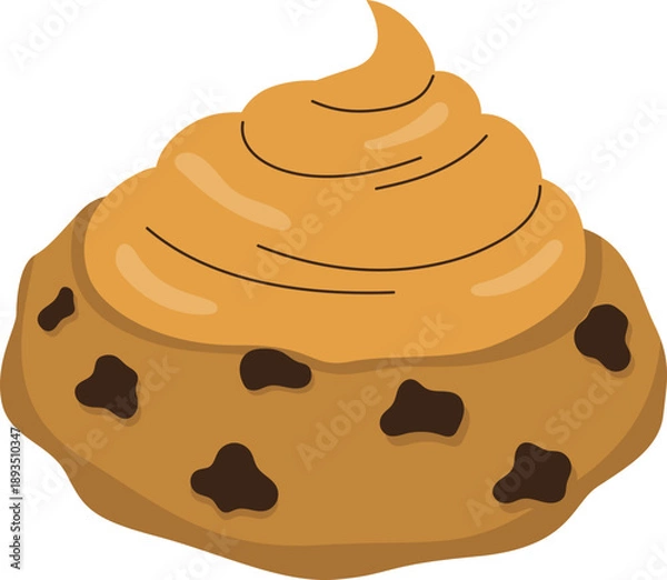 Obraz Chocolate Chip Cookie Swirl