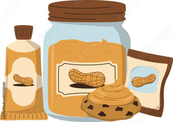 Obraz Peanut Butter Products Set