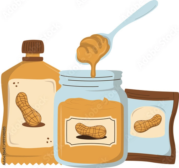 Obraz Peanut Butter Jar Set