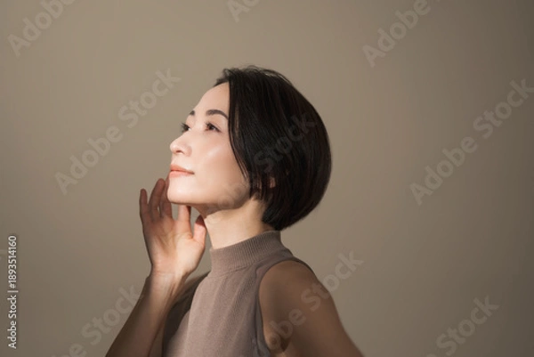 Obraz 美しいアジア人女性のビューティーイメージ