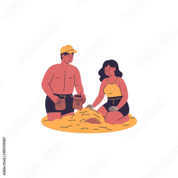 Obraz construction worker with helmet