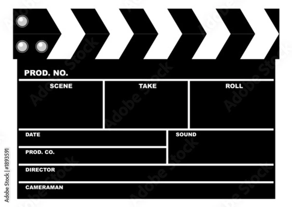 Obraz movie clapboard