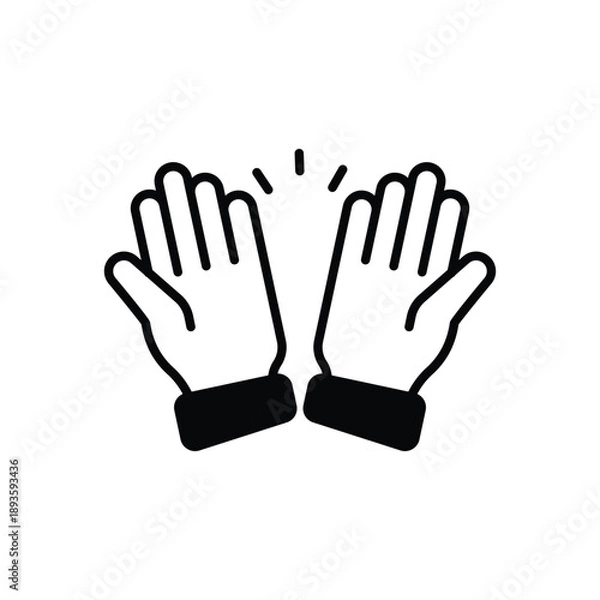 Obraz Open Hands vector icon