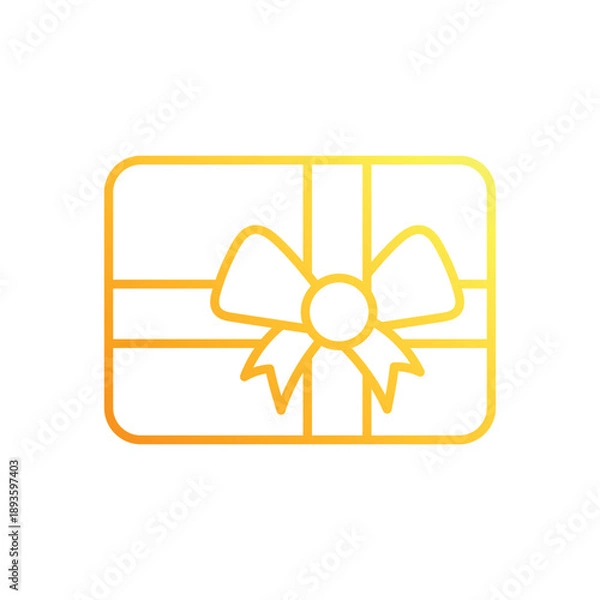 Obraz Gift Card vector icon