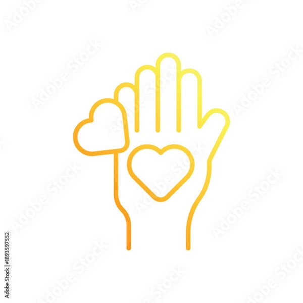 Obraz Volunteers vector icon