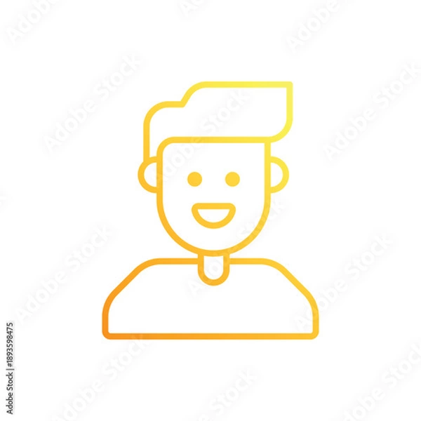 Obraz Smiling Face vector icon