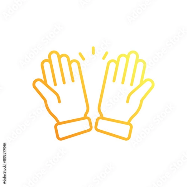 Obraz Open Hands vector icon