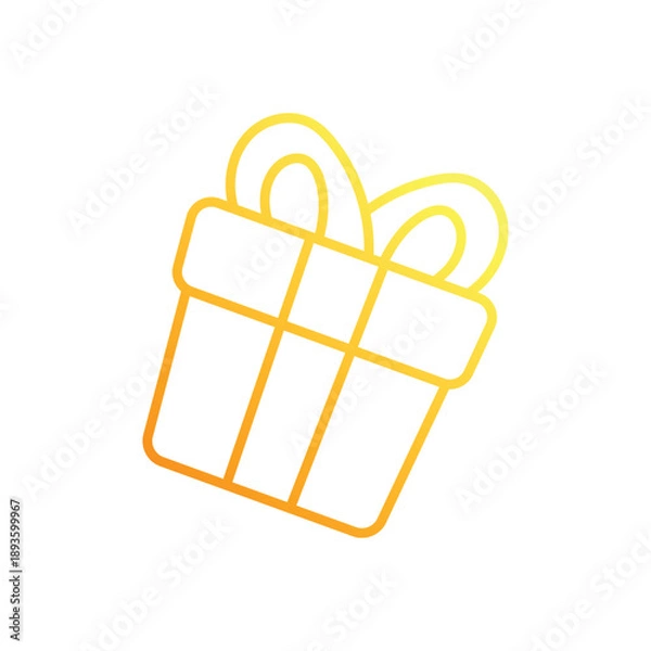 Obraz Gift vector icon