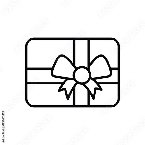 Obraz Gift Card vector icon