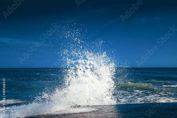Fototapeta big wave splash