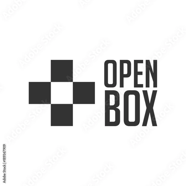 Fototapeta Open Box Vector Template Design